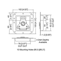 Penn Elcom L905/915K Vlinderslot medium zwart L905/915K Vlinderslot medium zwart
