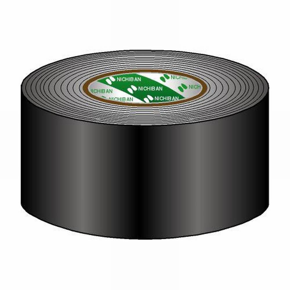 Nichiban Gaffa tape rol 75mm 50m zwart afbeelding