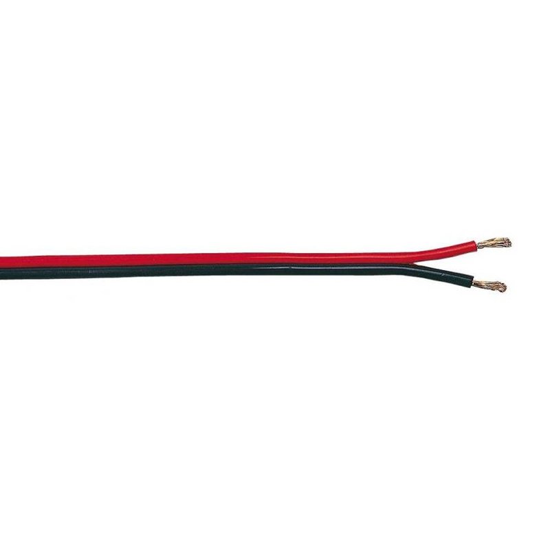 C102 Speakerkabel 2x0,75mm rood/zwart 100m