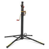 VMB TE-034 wind-up lichtstatief tot 3,8m en 100kg zwart TE-034 wind-up lichtstatief tot 3,8m en 100kg zwart