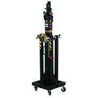 TE-071 wind-up lichtstatief tot 5,35m en 200kg zwart