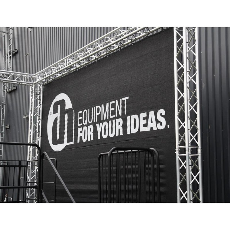 Gaasdoek 100 zwart 3 x 4m