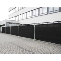 Hekwerk windscherm gaasdoek 341 x 176cm zwart