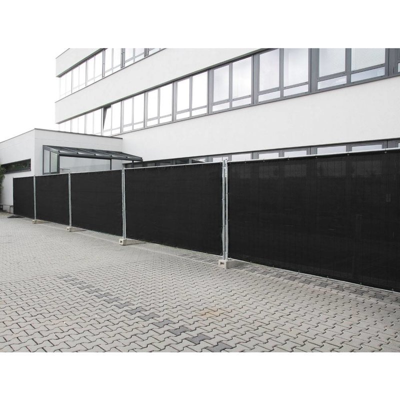 Hekwerk windscherm gaasdoek 341 x 176cm zwart