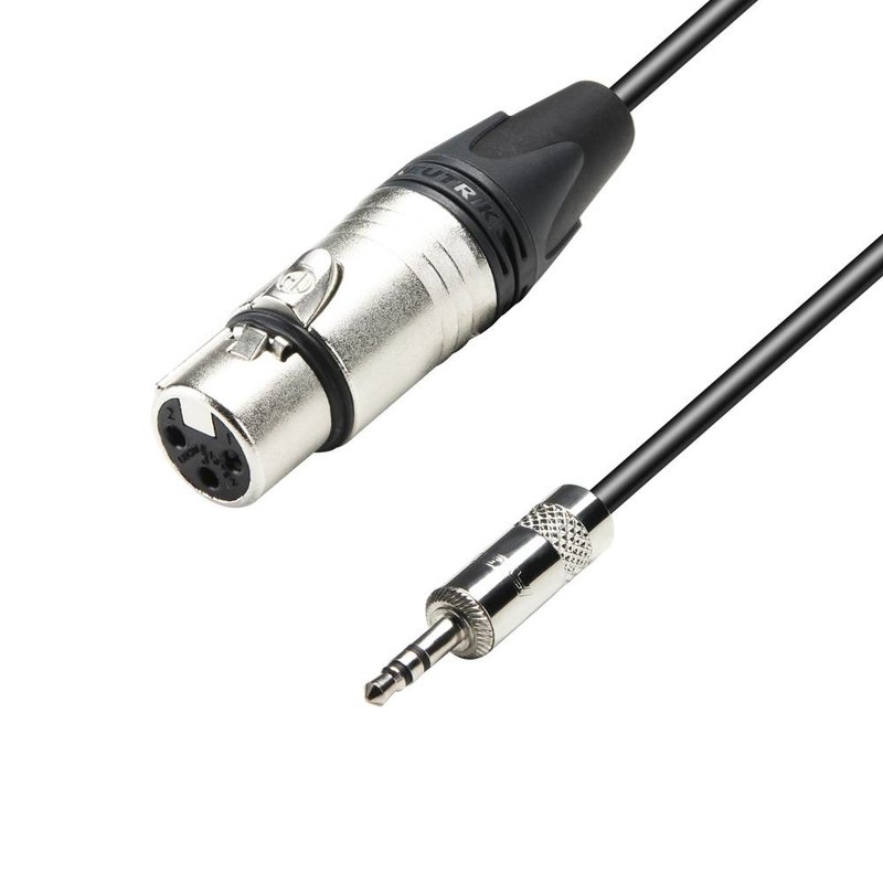 K5MYF0300 XLR female naar mini-jack stereo 3m