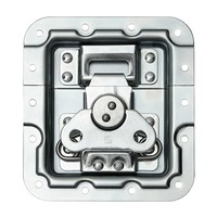 Groot inbouw vlinderslot kort met verzet en revet bescherming 14mm diep