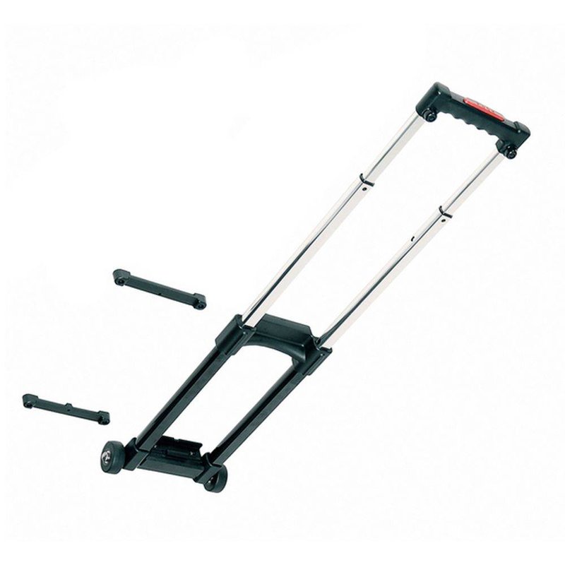 HG-4512 Uitschuifbaar opbouw trolley handvat met wielen 220mm