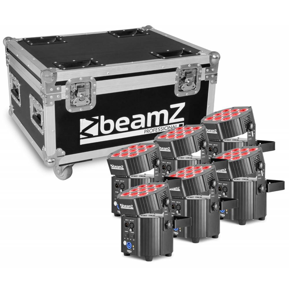 BeamZ BBP60 Uplighter set in flightcase afbeelding