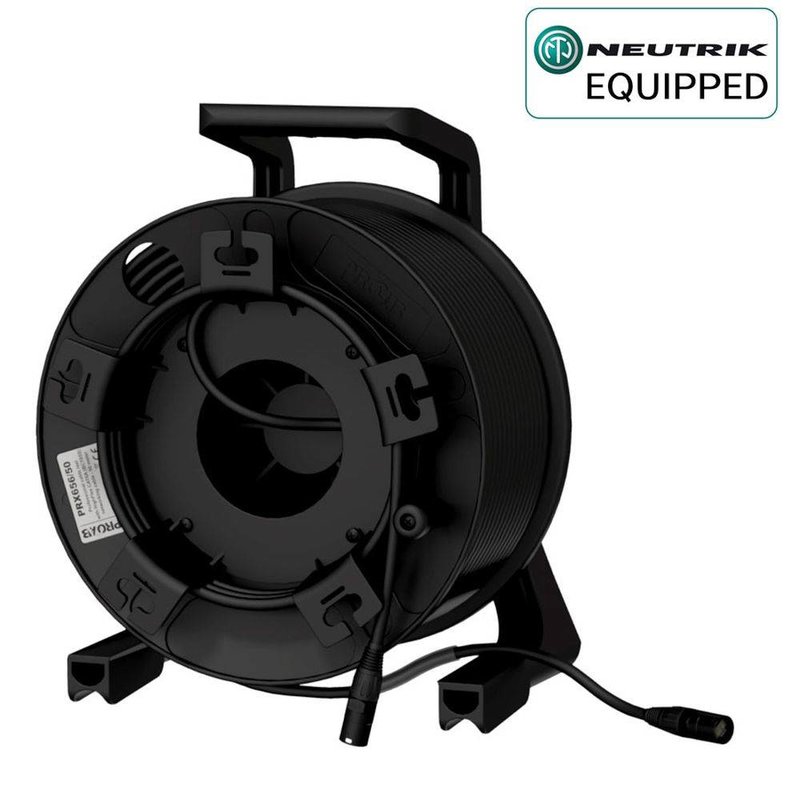 PRX656/50 CAT6A kabel op haspel met Neutrik connector 50m