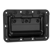 34081BLK Medium inbouw handvat met revet bescherming 9mm zwart