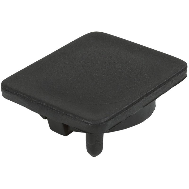 Blindplaatje voor rackpanelen D-type zwart