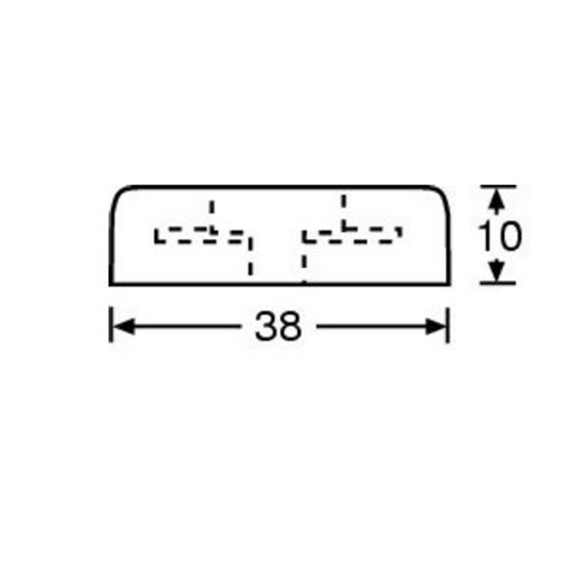 4906 Rubber voetje 38x10mm