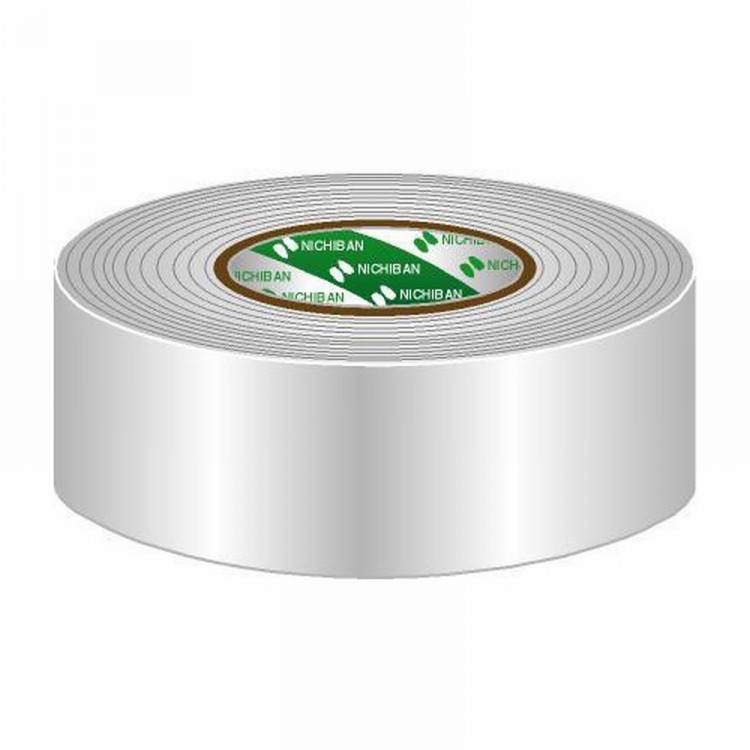 Nichiban Gaffa tape rol 50mm 50m wit afbeelding