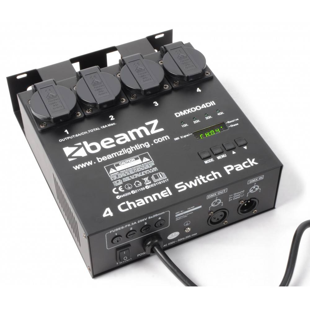 BeamZ 4-kanaals DMX switchpack afbeelding