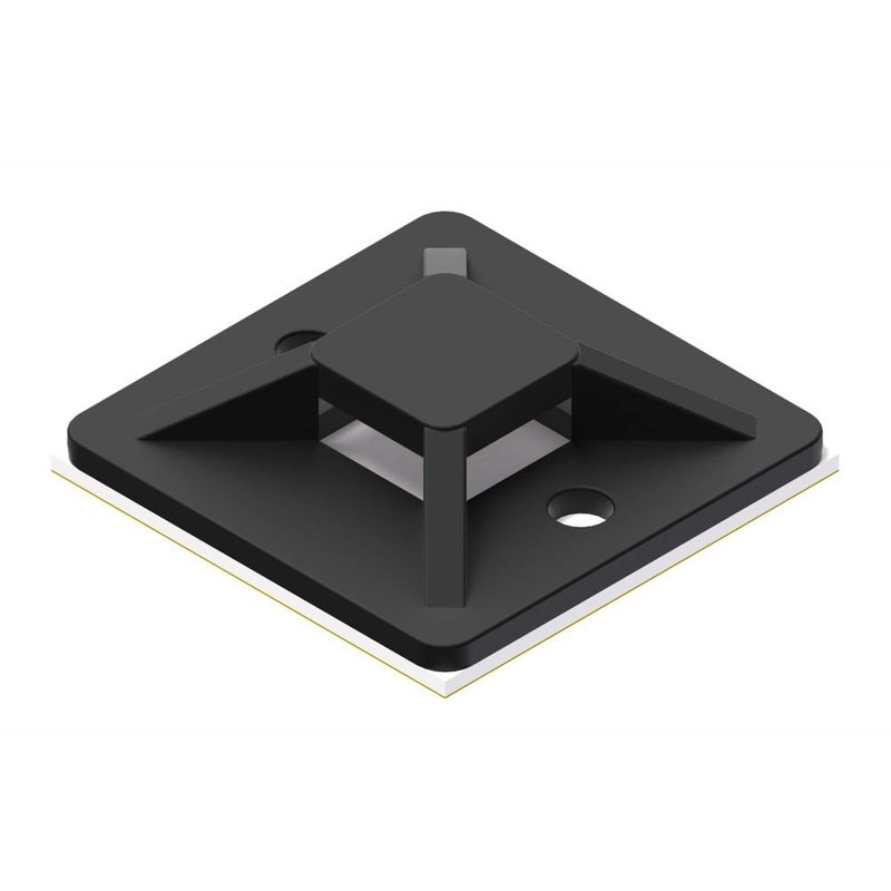 ACM130/B Kabelbinderhouder 30x30mm zwart (100 stuks)