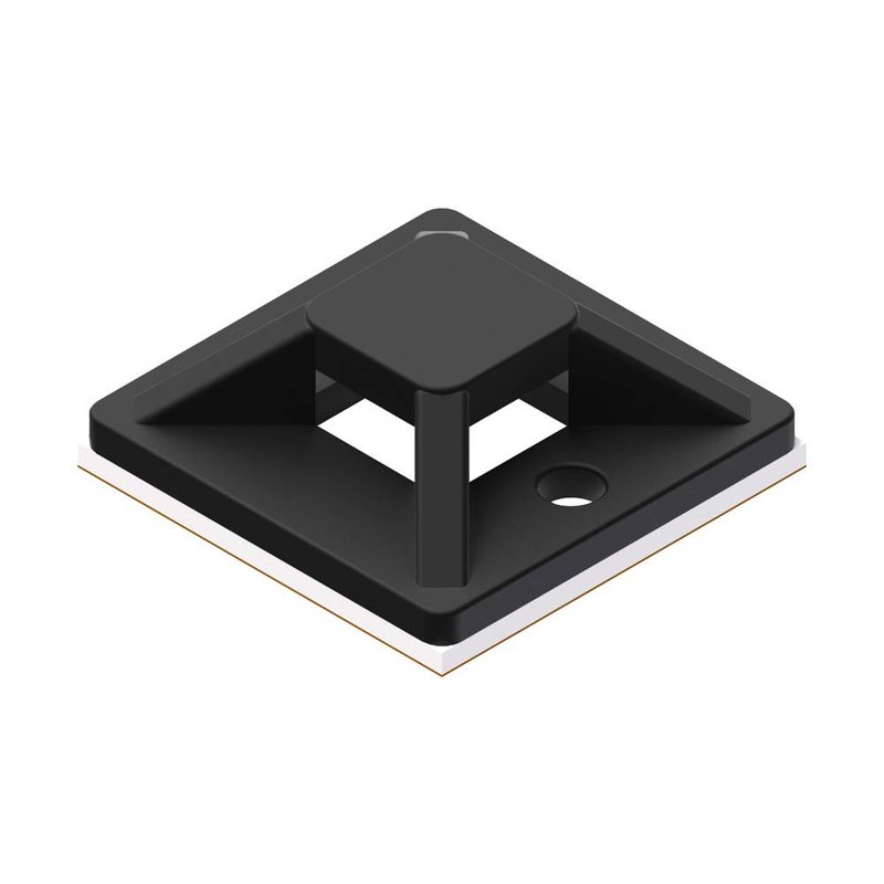 ACM120/B Kabelbinderhouder 20x20mm zwart (100 stuks)