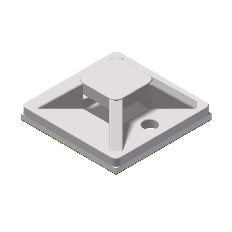 ACM120/W Kabelbinderhouder 20x20mm wit (100 stuks)