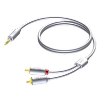 CIP712/2 Verloopkabel 1x Mini-jack naar 2x RCA 2m