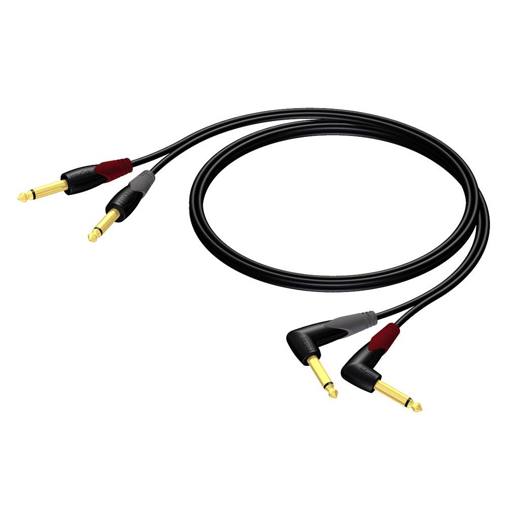 Procab CLA603/3 Dubbele Jack-Jack instrumentkabel 3m afbeelding