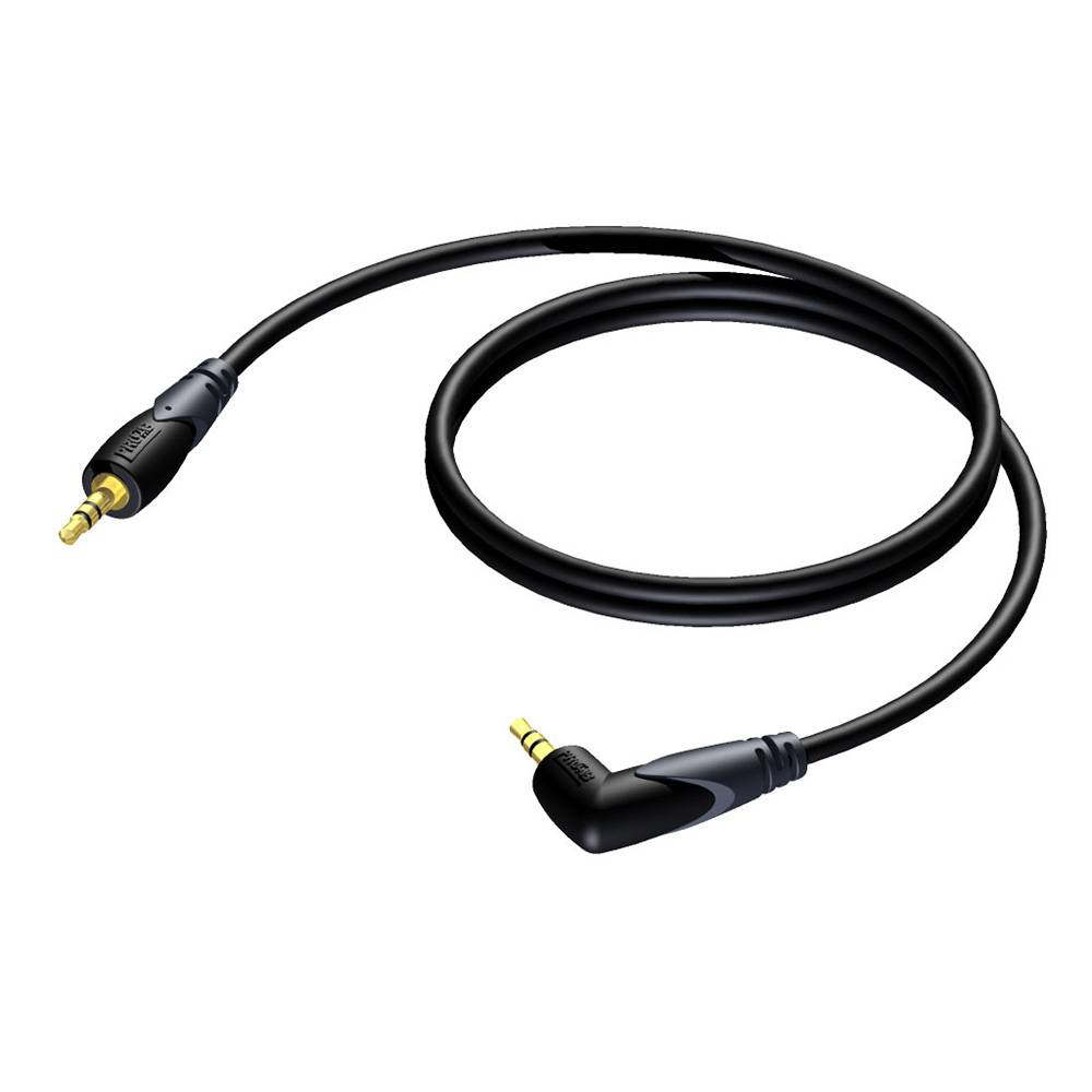 Procab CLA718/1,5 Minijack naar haakse minijack kabel 150 cm afbeelding