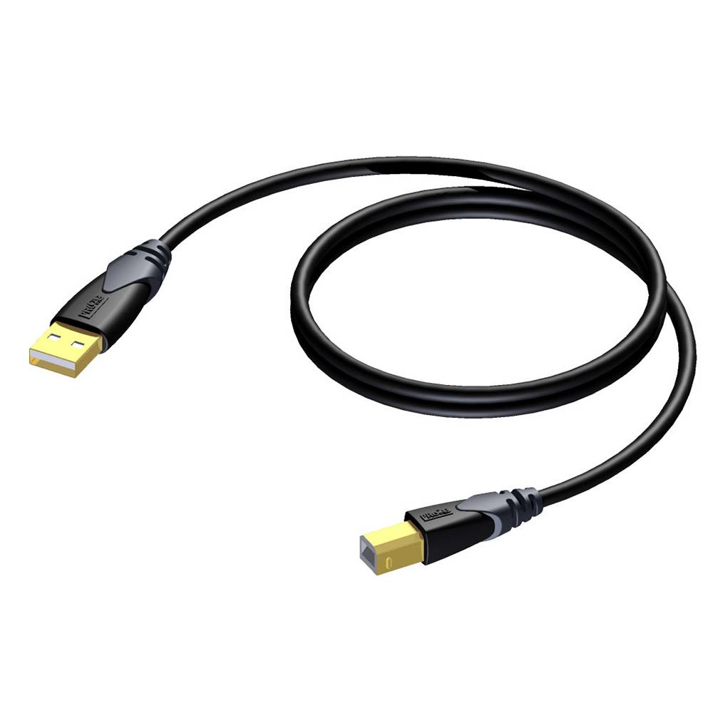 Procab CLD610/1.5 USB A naar USB B kabel 150cm afbeelding