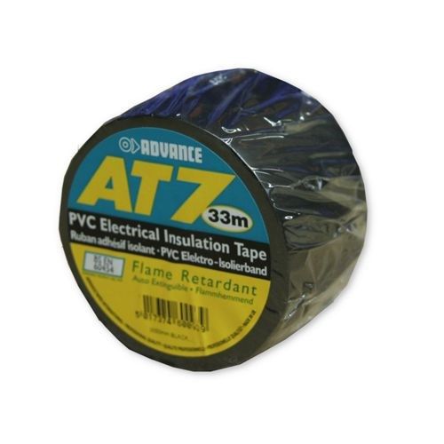 Advance Tapes AT7 PVC Tape 50mm 33m zwart afbeelding