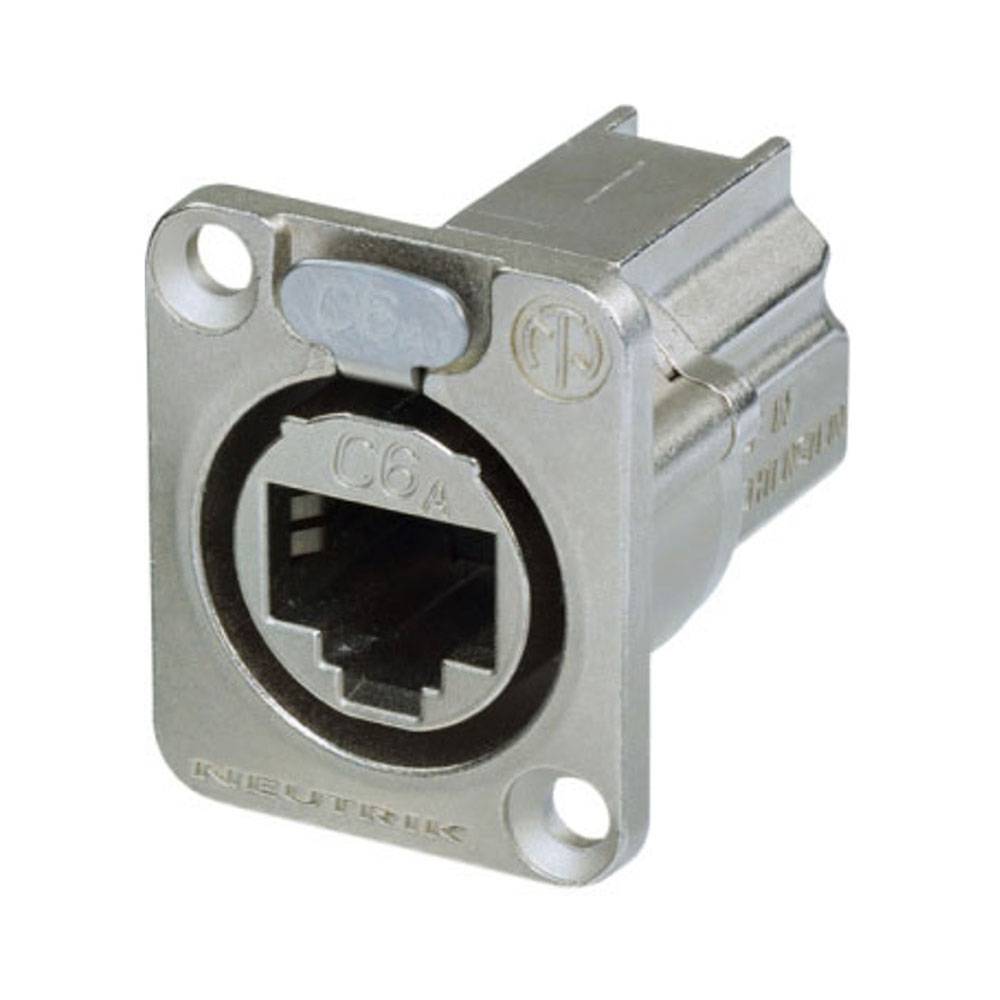 Neutrik NE8FDX-P6 Ethernet CAT6A doorvoer chassisdeel zilver afbeelding
