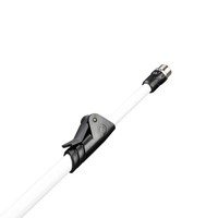 MS4322W Microfoonstatief met driepoot en telescopische hengel wit