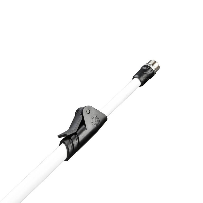 MS4322W Microfoonstatief met driepoot en telescopische hengel wit