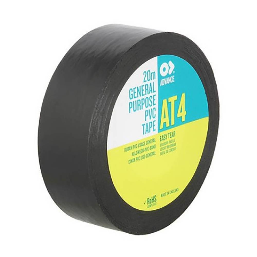 Advance At4 Pvc Tape 19Mm 20M Zwart advance kopen in de aanbieding