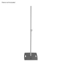 Gravity WB431B baseplate voor M20 buizen WB431B baseplate voor M20 buizen