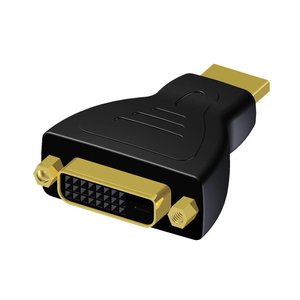 Procab BSP400 HDMI male naar DVI female verloopadapter