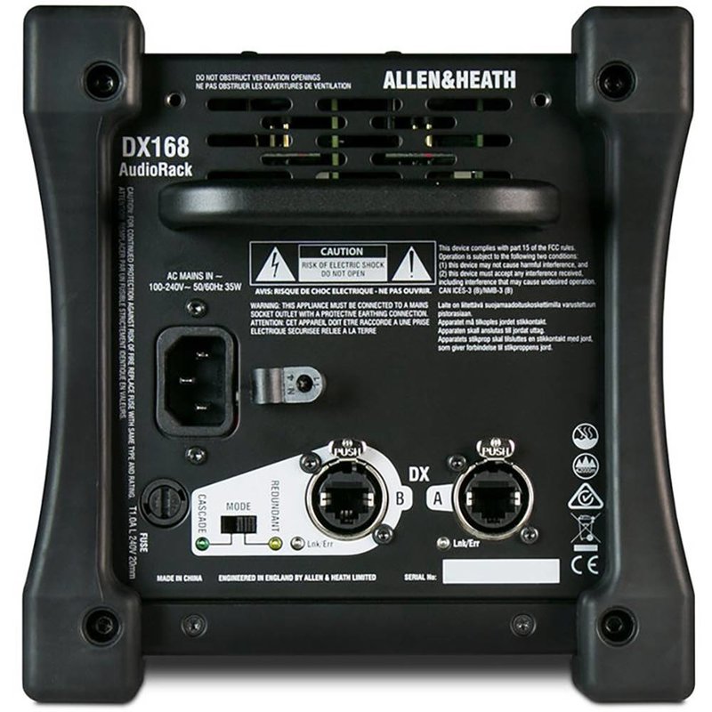 DX168 draagbare stagebox 16 XLR female 8 XLR male