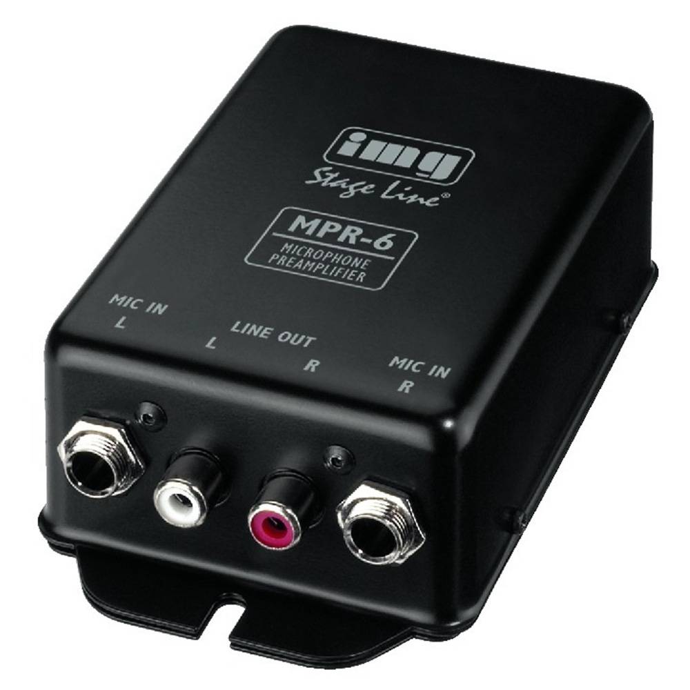 IMG Stage Line MPR-6 2-kanaals microfoonvoorversterker afbeelding