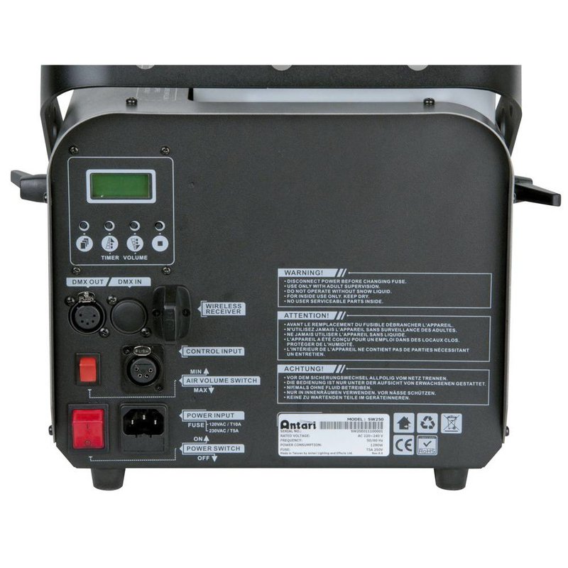 SW-250 High Power DMX sneeuwmachine