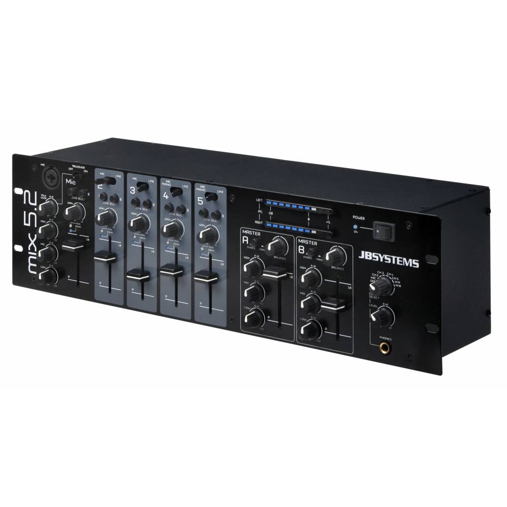 JB Systems MIX 5.2 19 inch zone mixer afbeelding