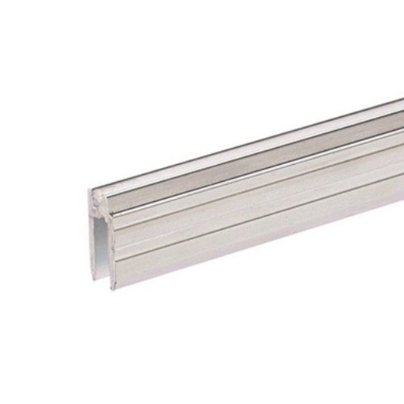 Aluminium omkeer sluitprofiel 7mm met sleuf