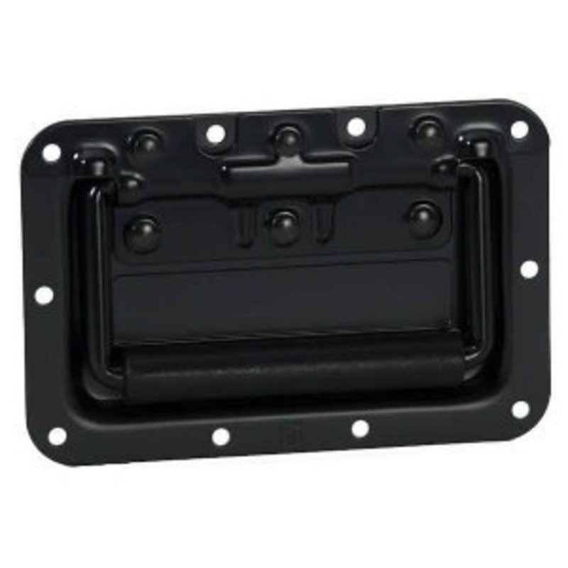 34082BLK Inbouw handvat normaal zwart 8mm