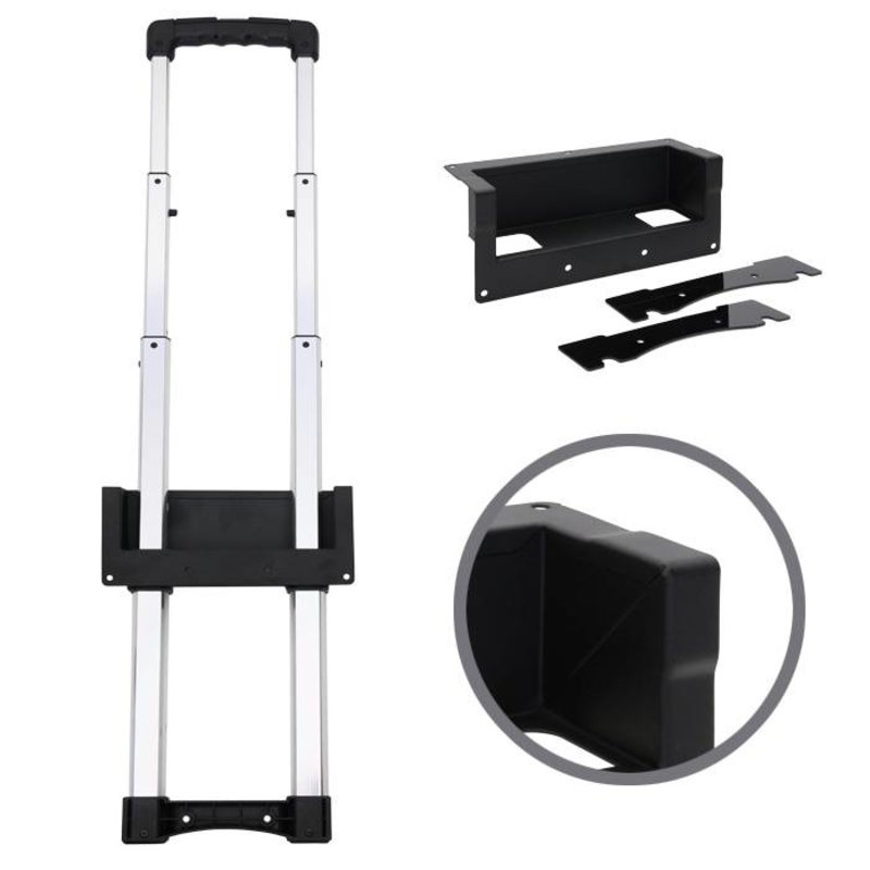 Uitschuif handvat groot met verzet zwart