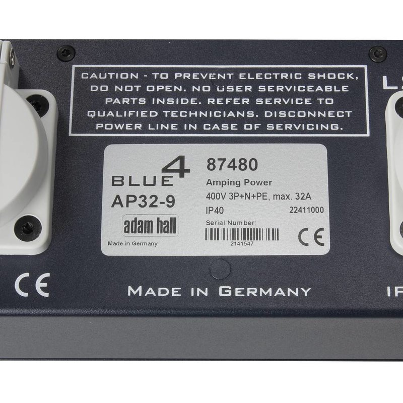 19 inch krachtstroomverdeler 32A/5P