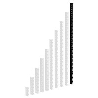 Adam Hall Rackprofiel 20HE zwart Rackprofiel 20HE zwart