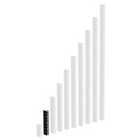 Adam Hall Rackprofiel 4HE zwart Rackprofiel 4HE zwart
