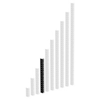 Adam Hall Rackprofiel 8HE zwart Rackprofiel 8HE zwart