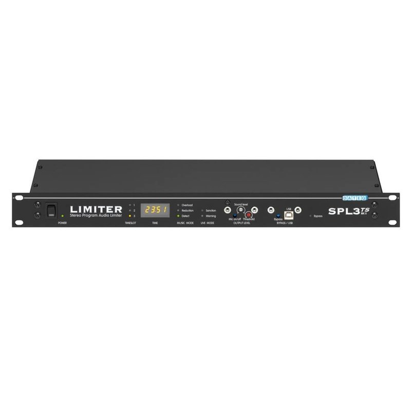 Dateq SPL3TS geluidsdruk limiter met meetmicrofoon en klok SPL3TS geluidsdruk limiter met meetmicrofoon en klok