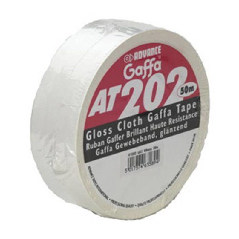 Advance Tapes AT202 gaffa tape 50mm 50m wit AT202 gaffa tape 50mm 50m wit