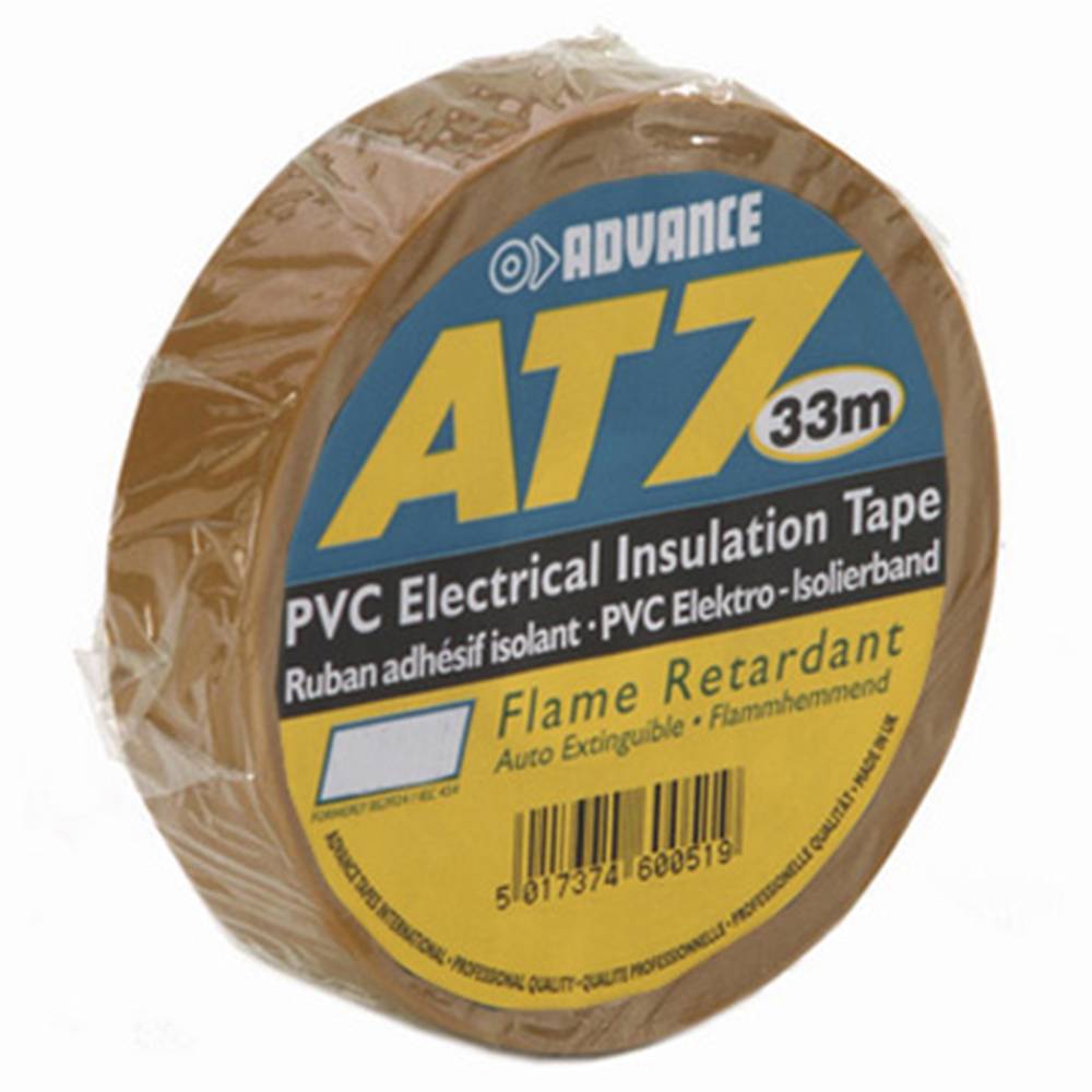 Advance AT7 PVC tape 19mm 33m bruin