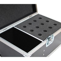 Mic Deluxe flightcase voor 12 microfoons