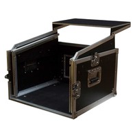Slant 11-4 MK2 flightcase 11 HE/4 HE met laptop plateau
