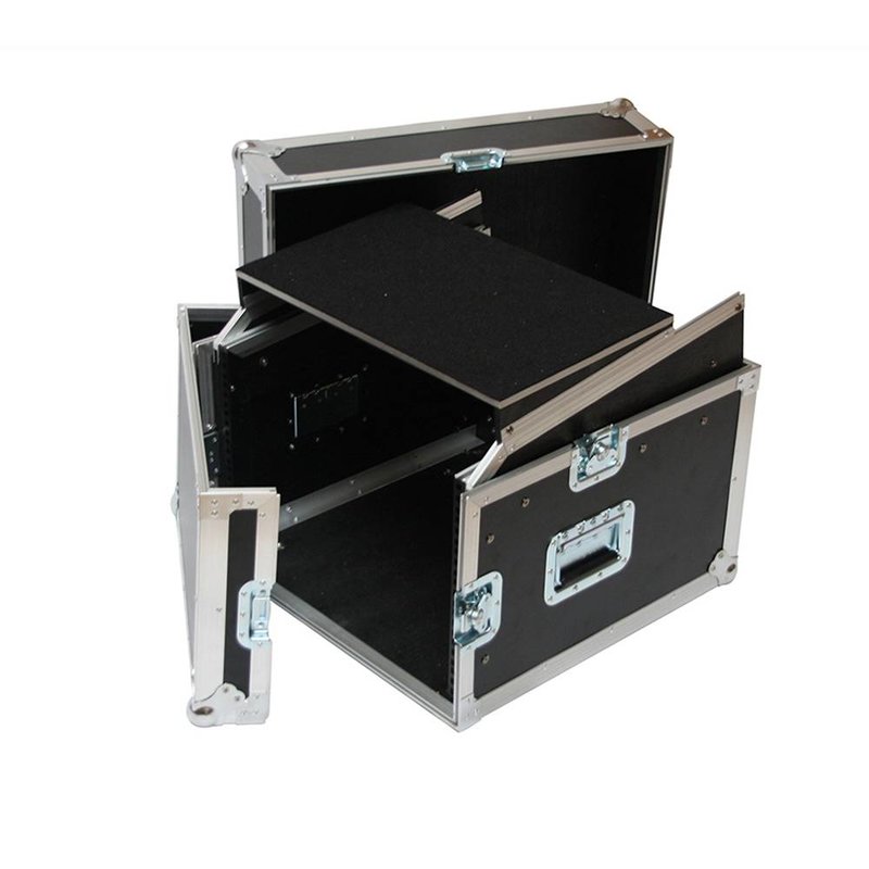 Slant 11-4 MK2 flightcase 11 HE/4 HE met laptop plateau