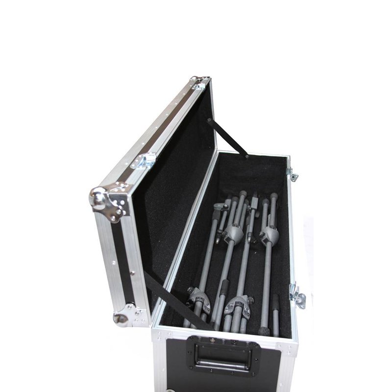 Stand Case MKII flightcase voor 12 microfoonstatieven